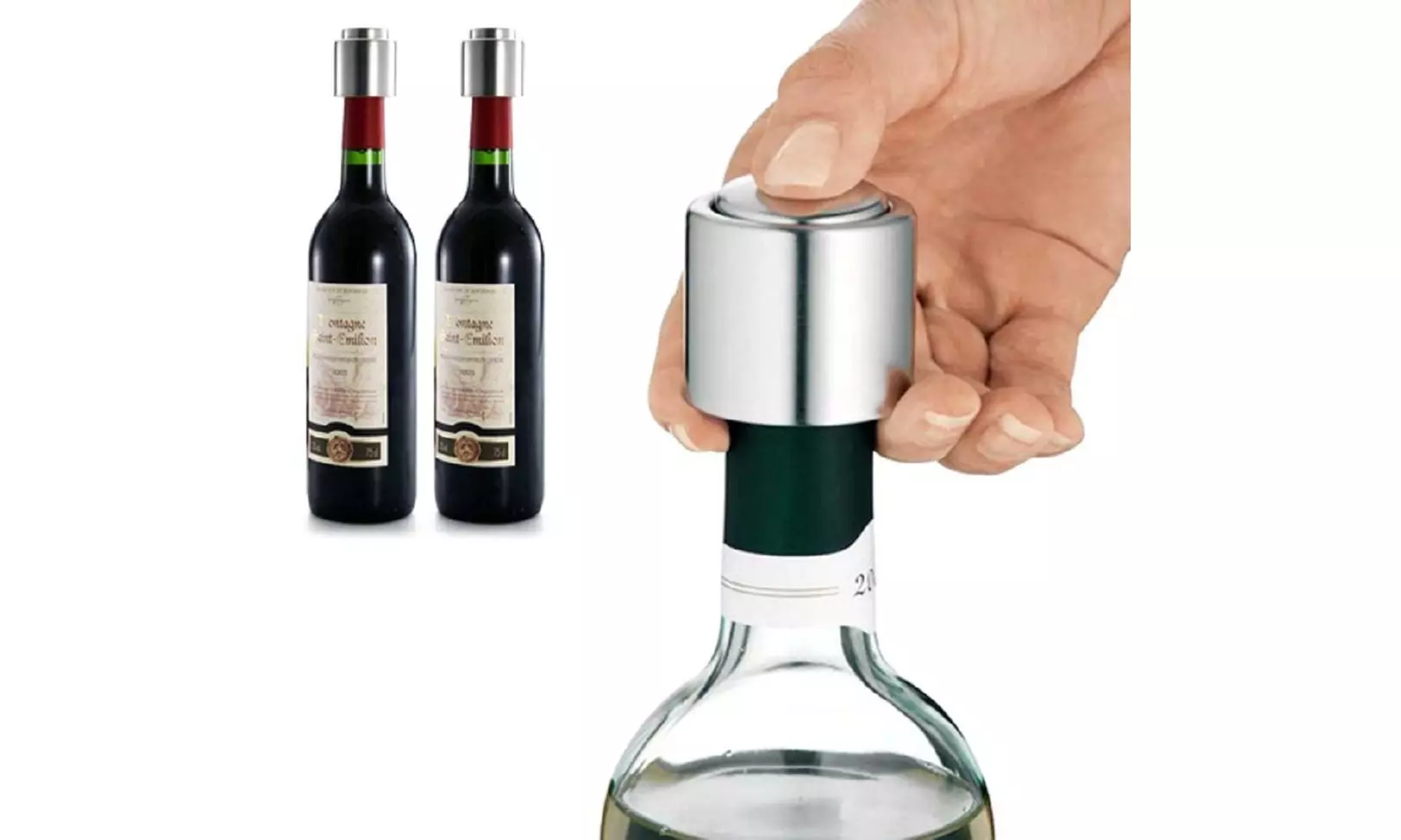 Wine Bottle Stopper Plug With Vacuum Seal Winery Sealer Top Airless Saver Fresh
