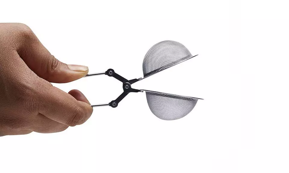 2 Pack Tea Infuser for Loose Leaf Tea Long Handled Mesh Snap Ball Tea Strainer - Second Medium