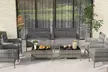 Costway Patio Furniture Set with Washable Cushions & Tempered Glass Coffee Table - Second Medium
