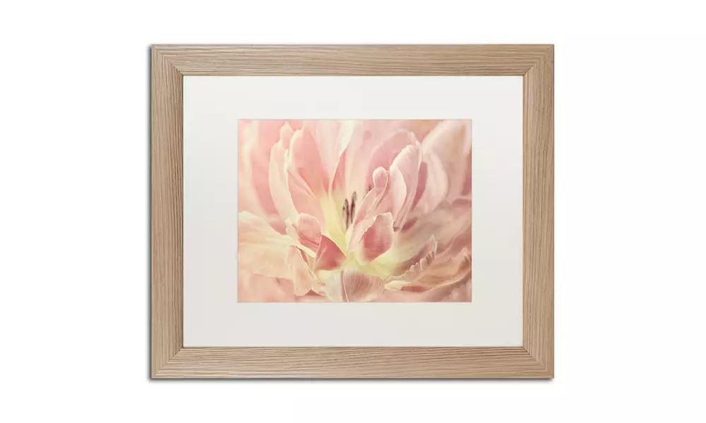 Cora Niele 'Vintage Tulip' Matted Birch Framed Art - Second Medium
