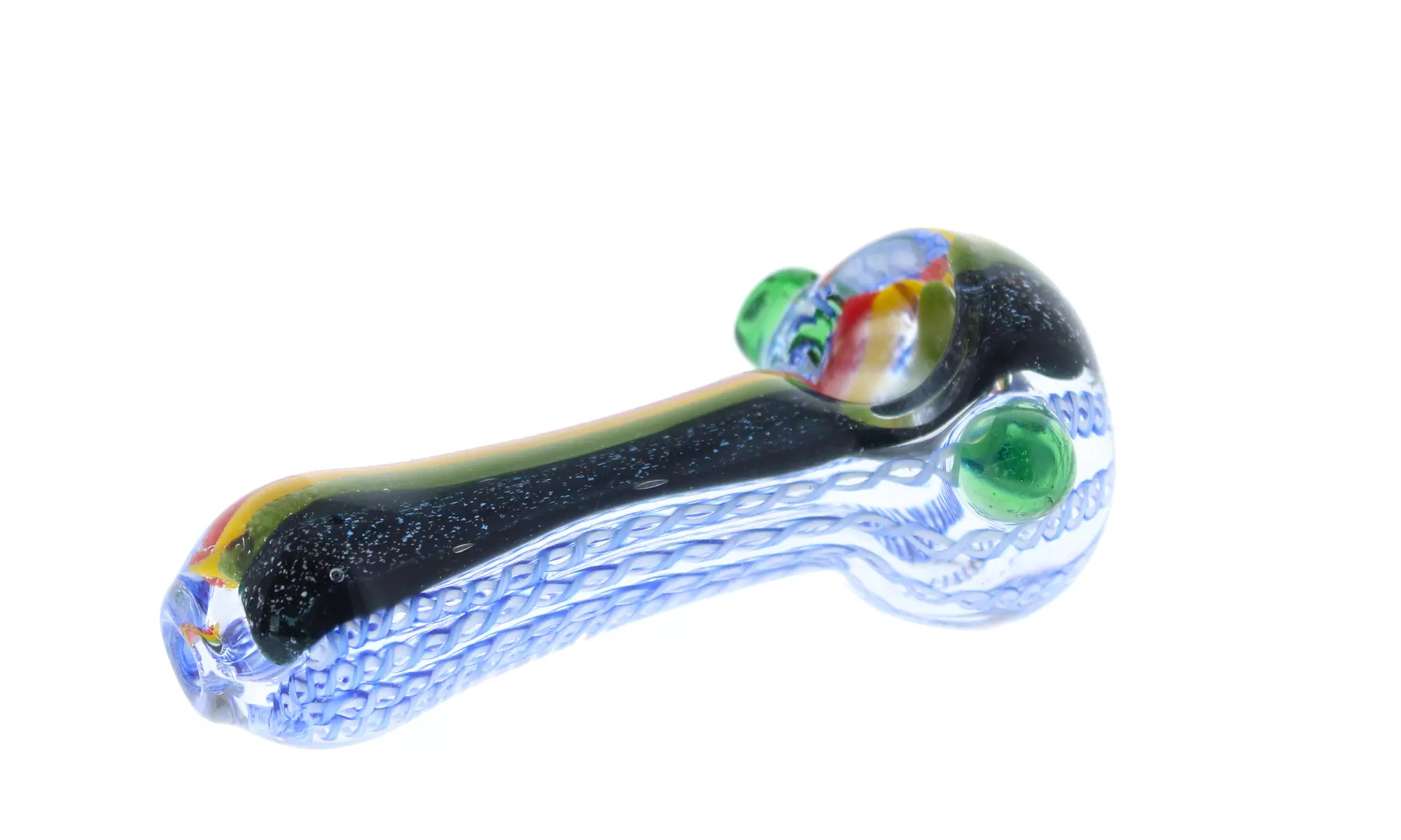 4.5" Rasta Swirl Tobacco Pipe - Primary Image