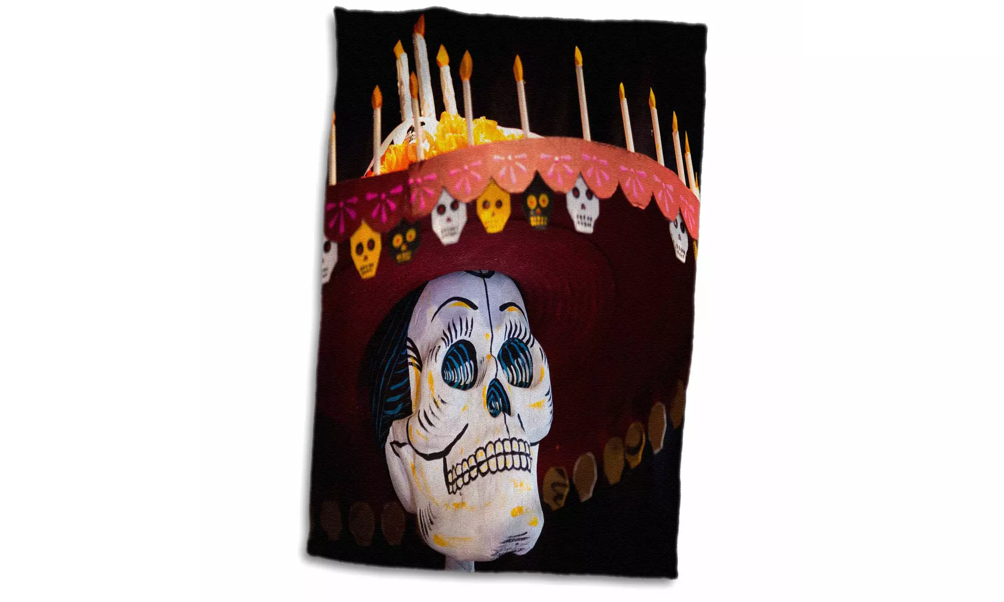  Towel - Arizona, Phoenix, Desert Botanical Garden. Skeleton wearing a hat - Second Medium