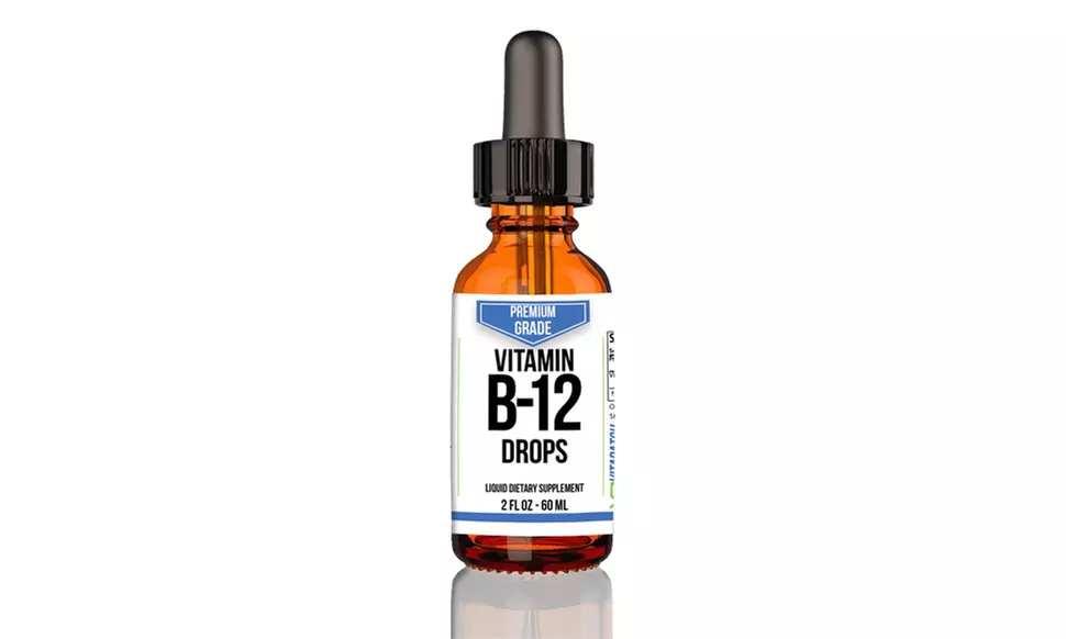 Premium Grade Vitamin B12 Drops Dietary Supplement (2 Fl. Oz.) - Second Medium