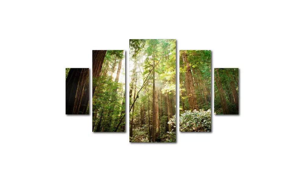 Landscape and Photographic 5 Piece Multi Panel Canvas Art Sets - Primary Image