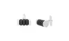 Two-Tone Stainless Steel Black Rings Cylinder Cuff Links