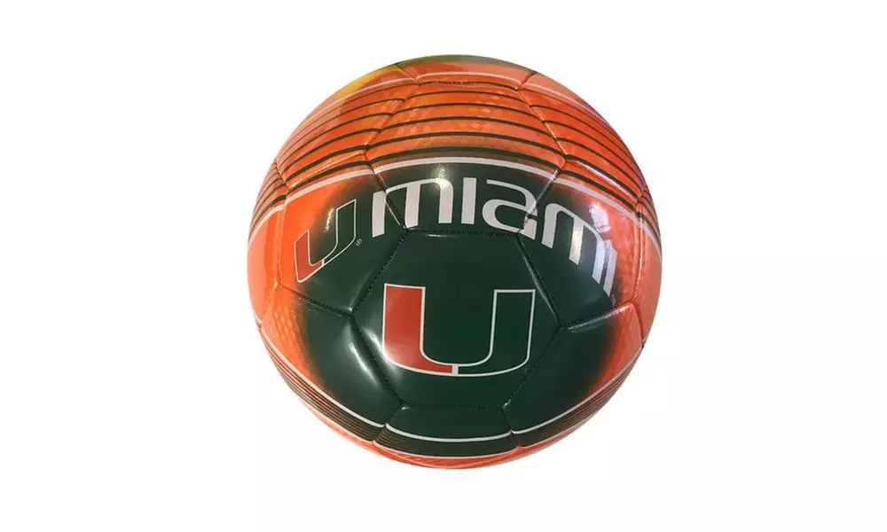 MIAMI HURRICANES Official Licensed Regulation Soccer Ball Size 5 - Primary Image
