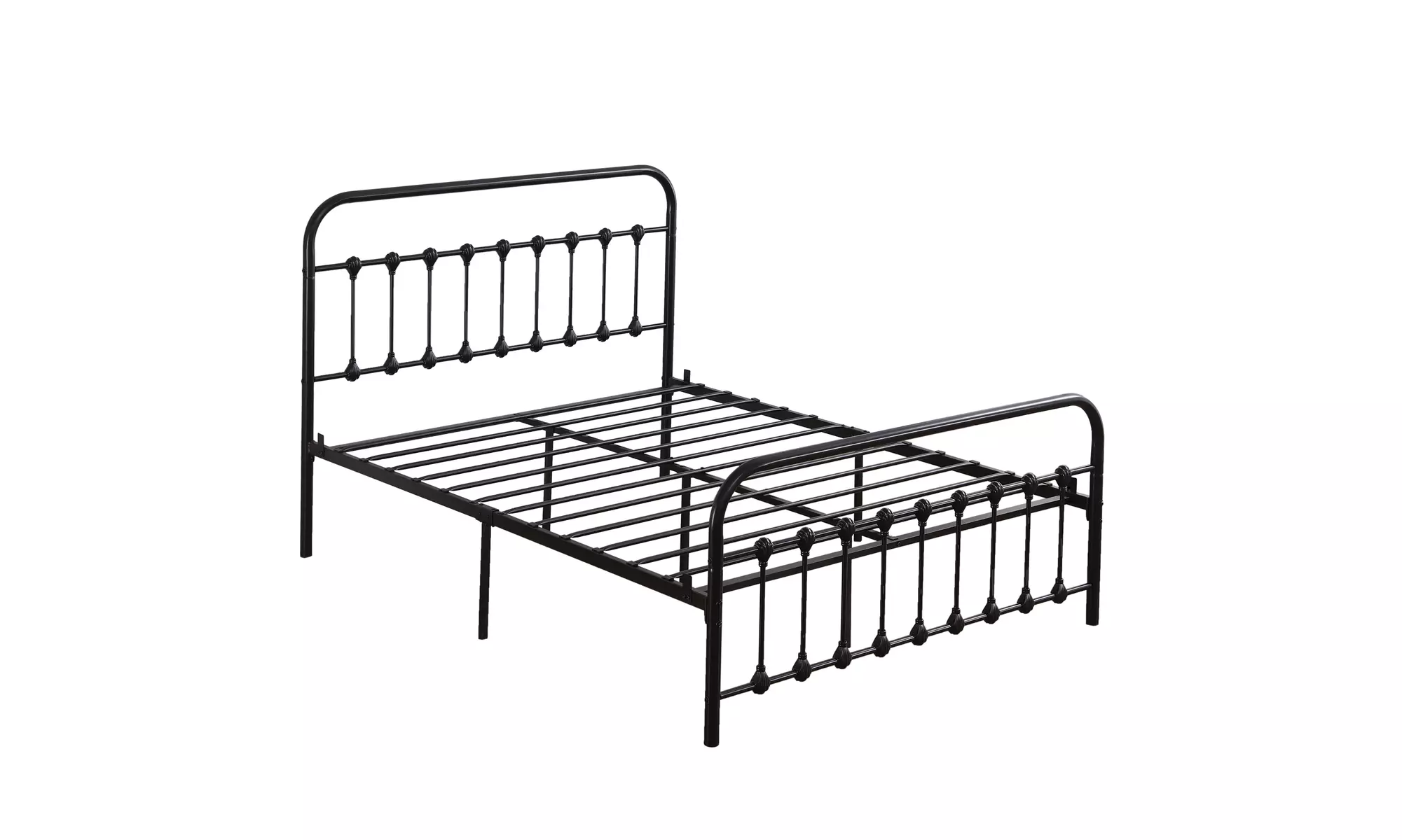 Metal Bed Frame Sturdy and Stable Queen Size Black - Primary Image