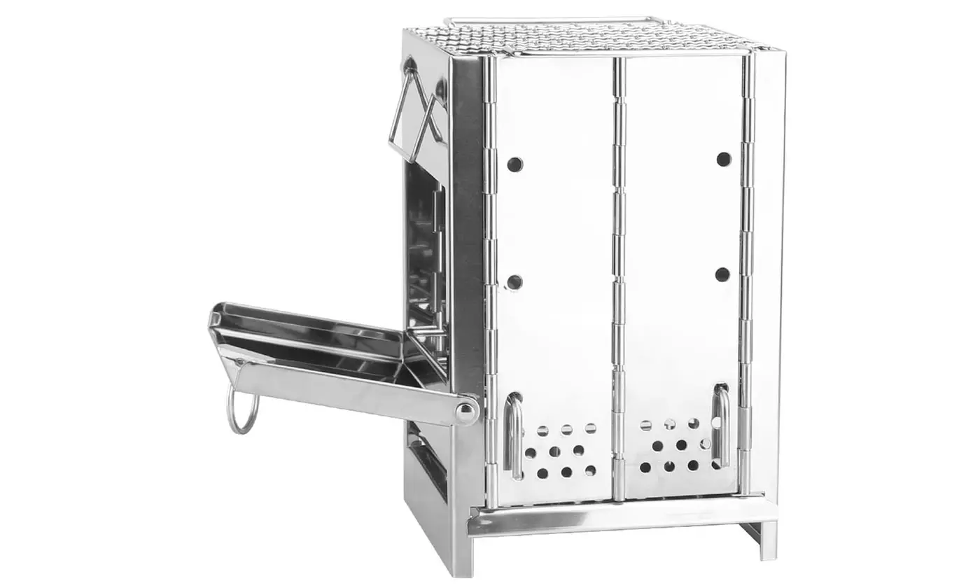LakeForest Portable Camping Stove BBQ Outdoor Cooker Foldable Charcoal Stove