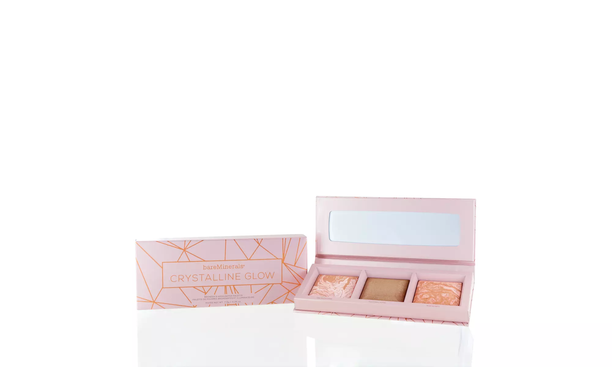 Bareminerals Crystalline Glow Bronzer & Highlighter Palette 0.26 Oz - Primary Image