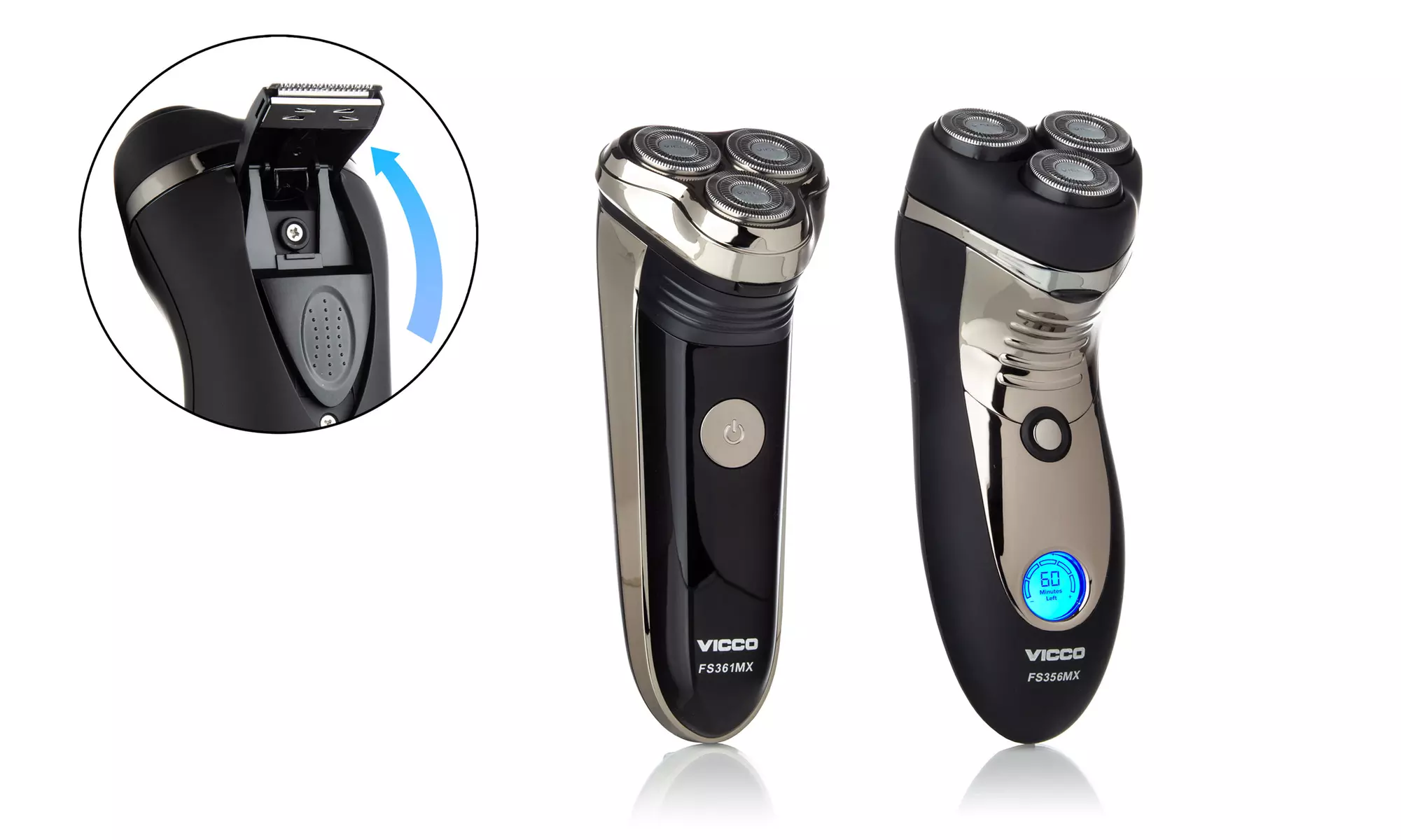Rechargeable Electric Shavers w/ Floating Shaving Heads & Pop-Up Trimmer  - Primary Image