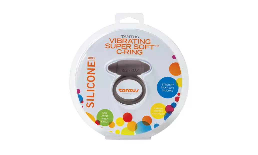 Super Soft Tantus Vibrating Black C Ring - Primary Image