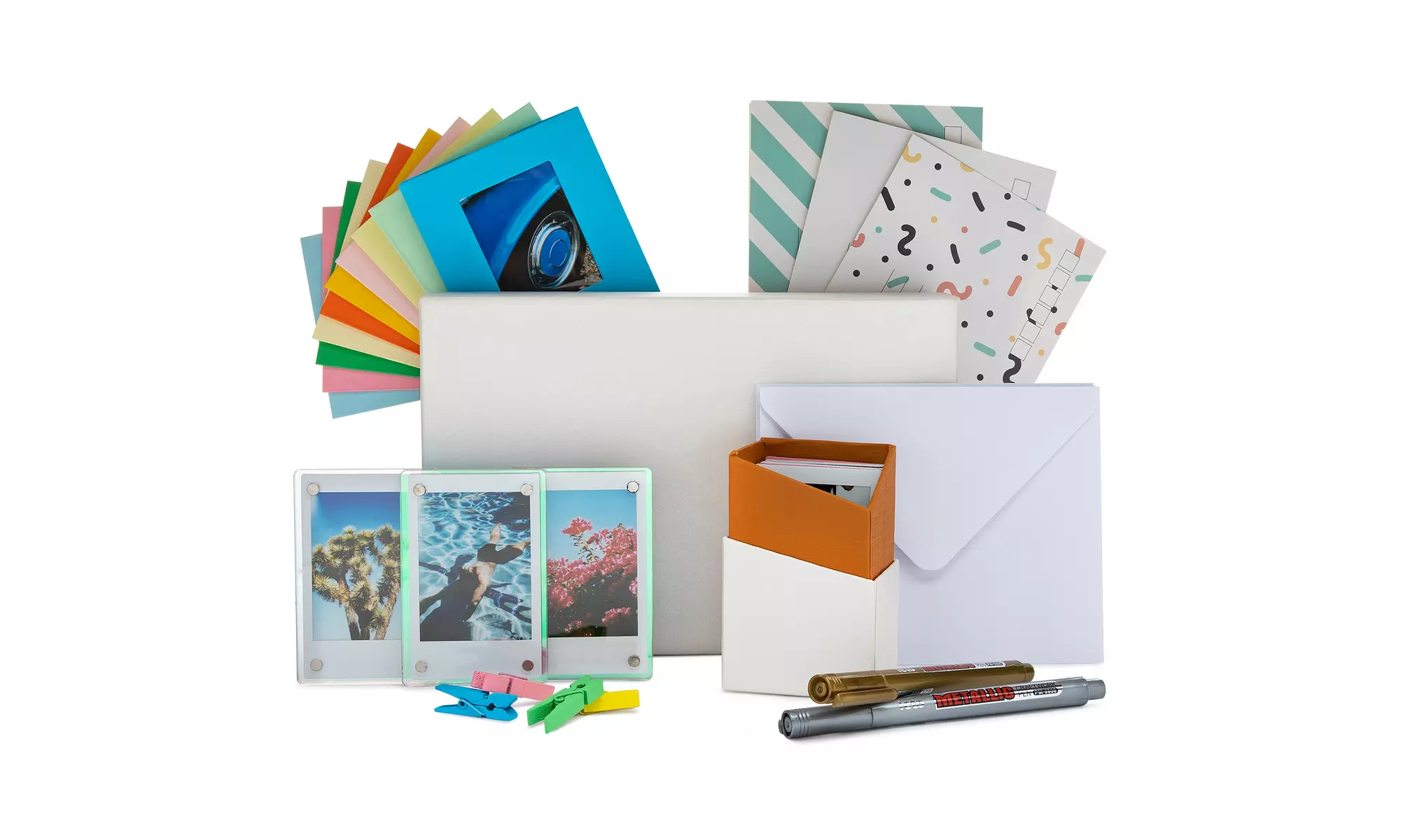 Fujifilm Instax Mini Link 2 Instant Smartphone Printer (Clay White) Bundle - Second Medium