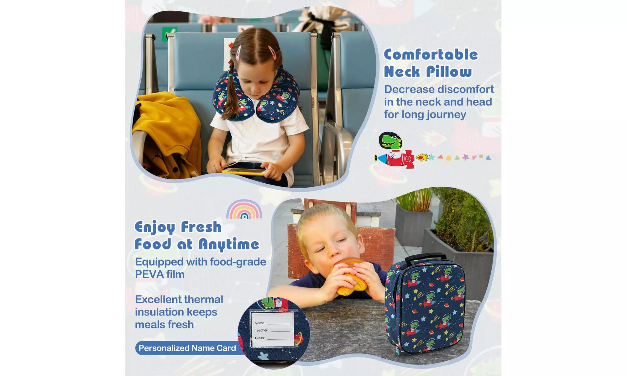 Costway Five-Piece Costway Kids Luggage Set 