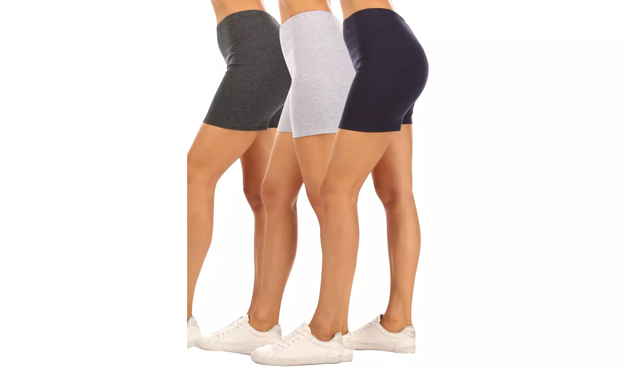 Women's Casual Stretch Cotton Solid Short Pants