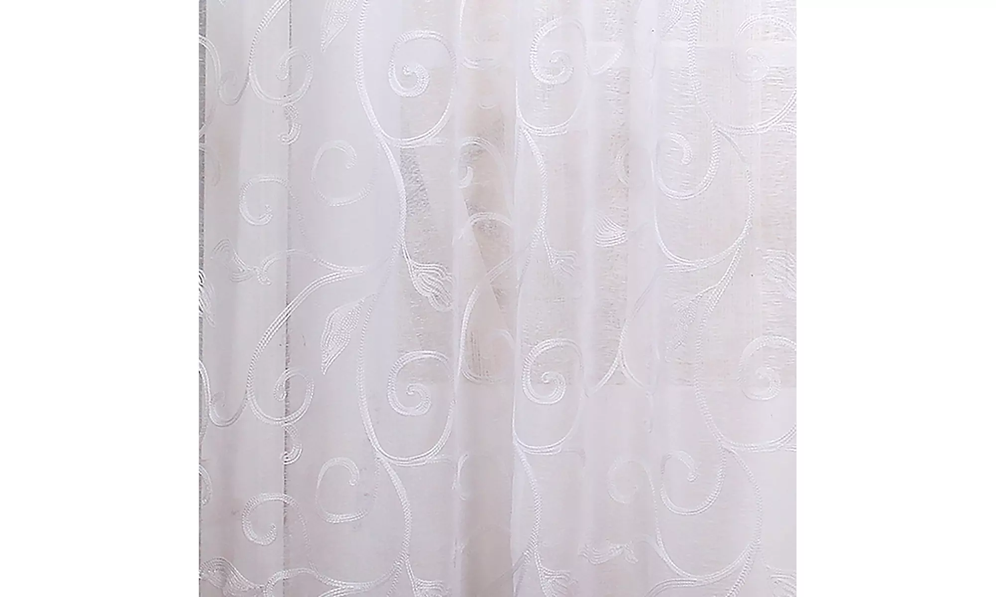 Modern Threads 2 Pack Embroidered Sheet Panel Curtains - Primary Image