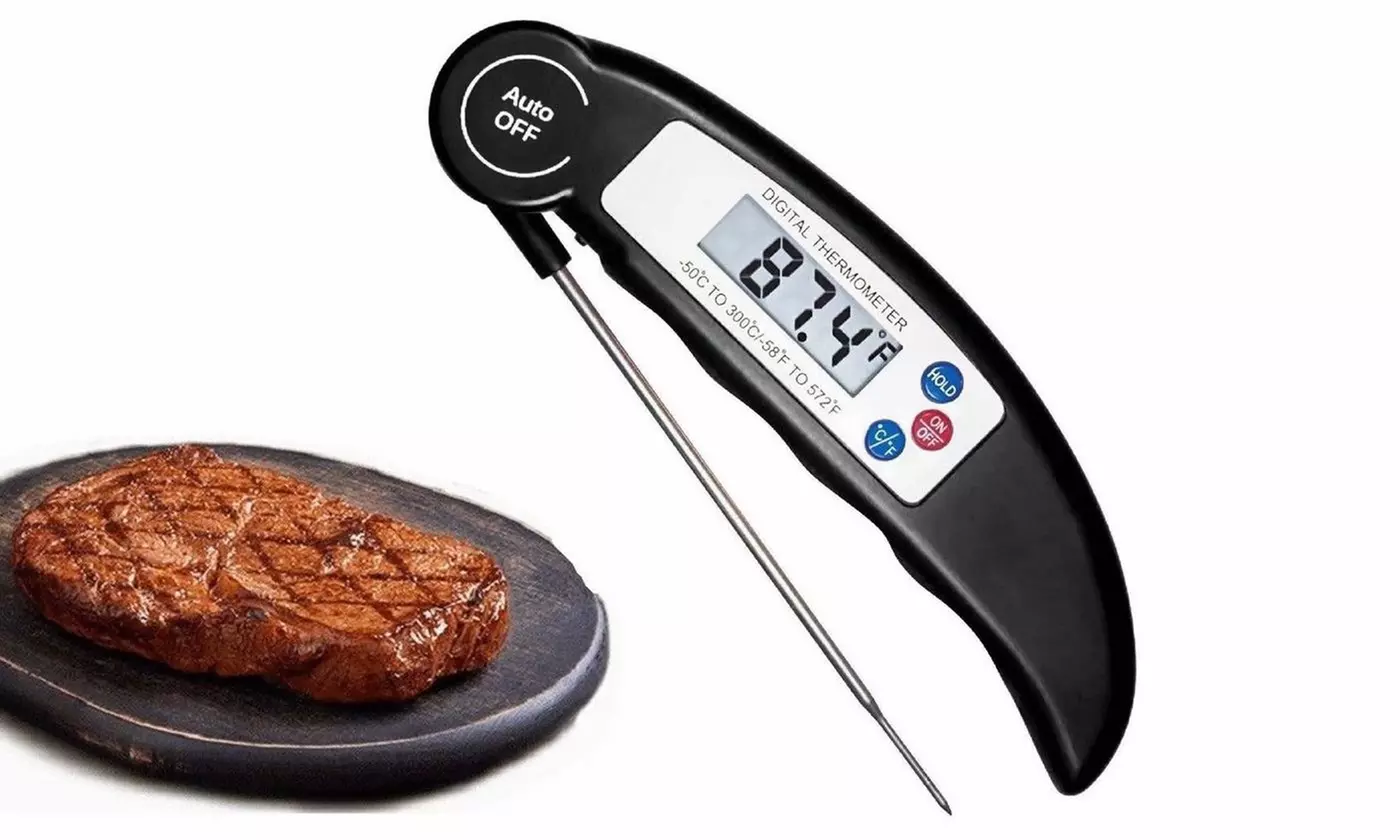 Instant Digital Meat Thermometer Probe for Grilling and Cooking