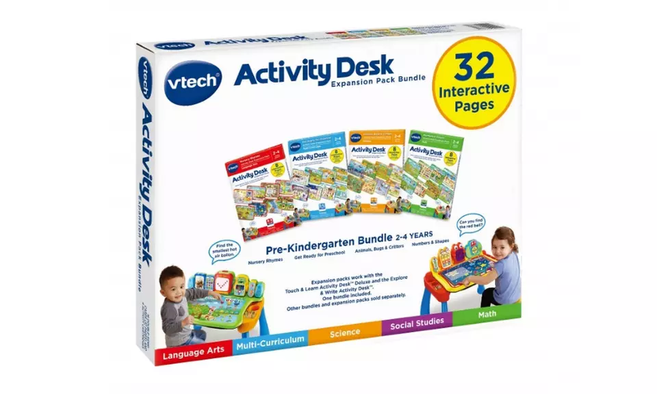 VTech Activity Desk 4-in-1 Pre-Kindergarten Expansion Pack Bundle - Second Medium
