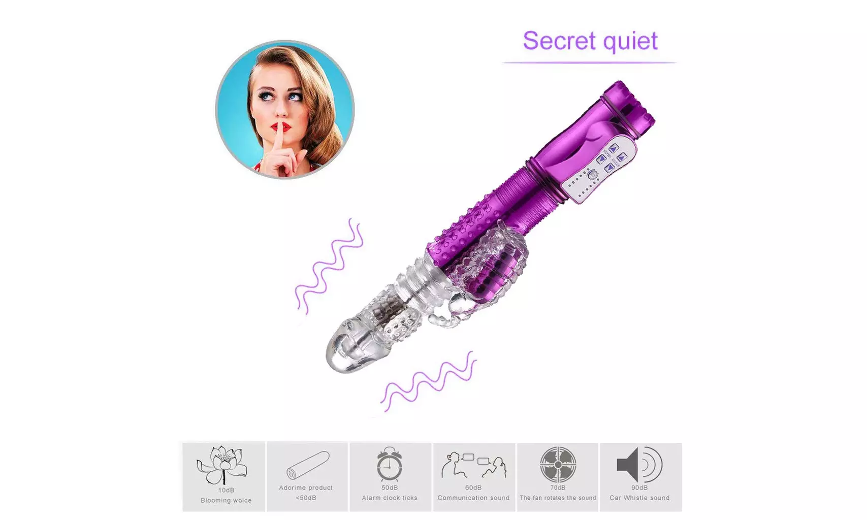 G Spot Dildo Rabbit Vibrator Wand Massager Sex Double Vibrator 