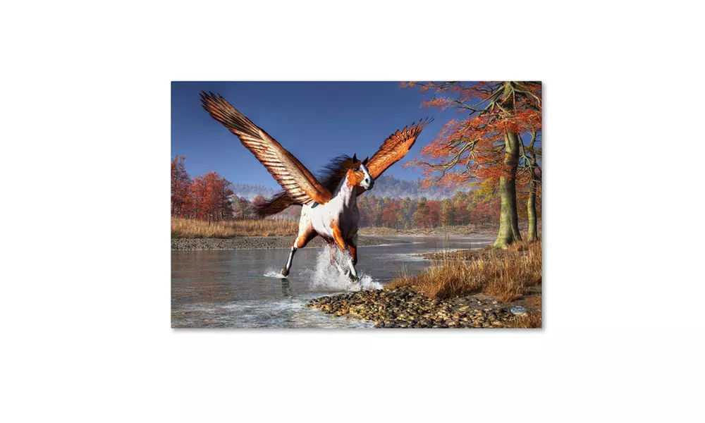Daniel Eskridge 'Autumn Pegasus' Canvas Art - Primary Image