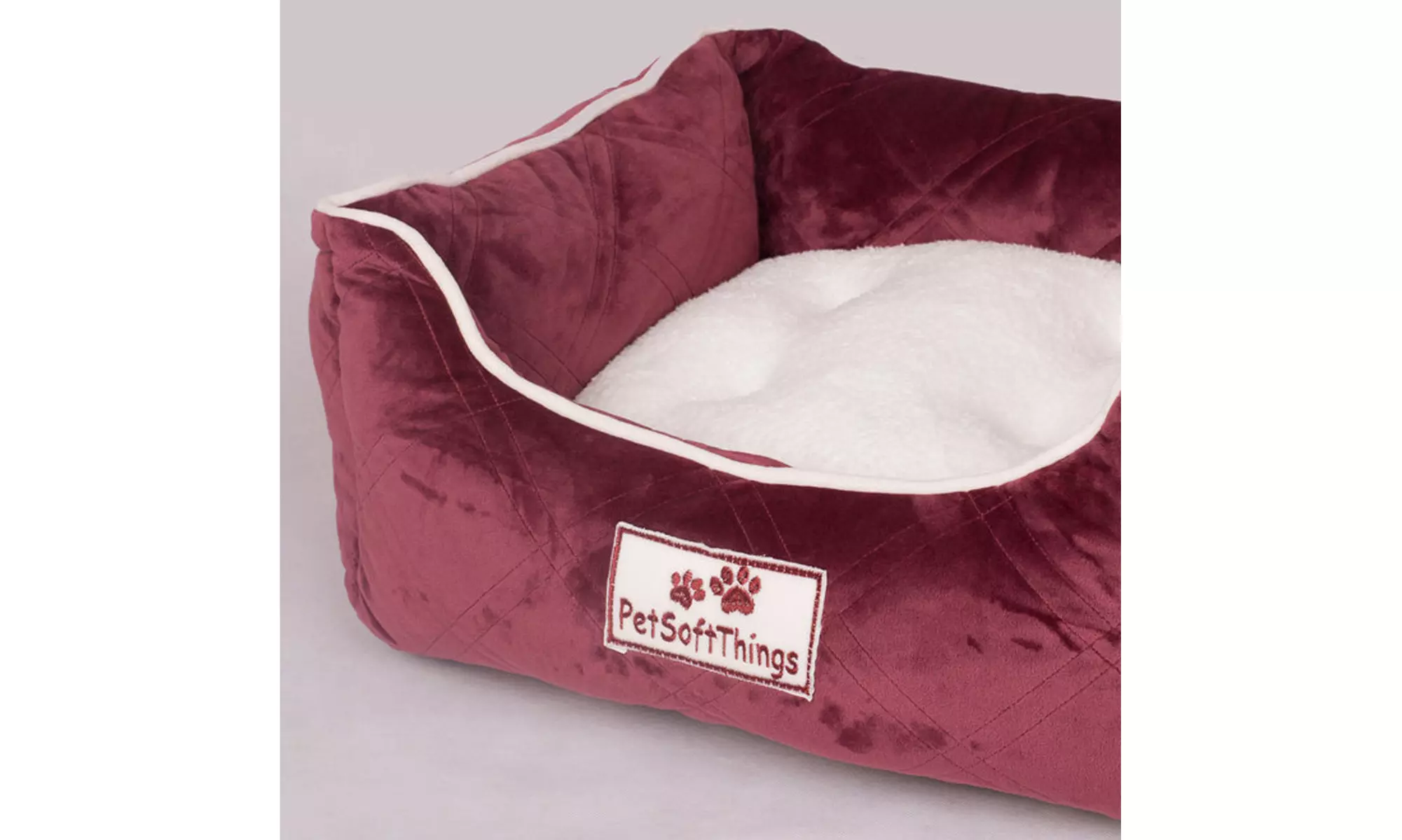 Small Dog Bed Plush Fluffy Soft Warm Calming Small Dog Puppy Kitten Cat Pet Bed