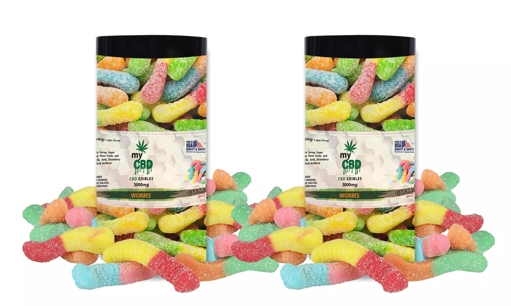 High Strength CBD Infused Fruit Flavored Gummies (3000 mg / 2-Pack) - Second Medium
