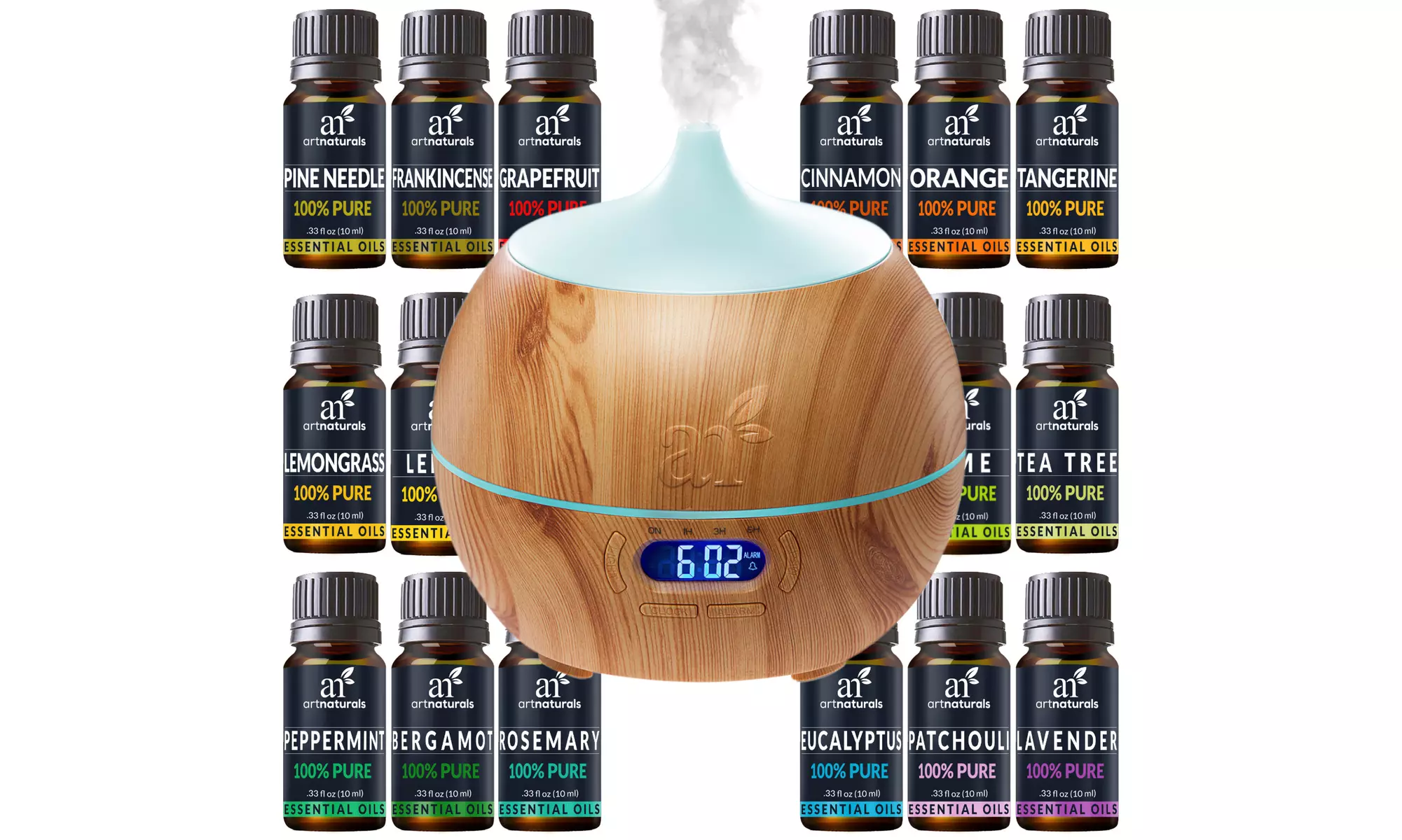 Artnaturals Bluetooth Diffuser and Top 16 Essential Oil Set (400 Ml Tank ) - Primary Image