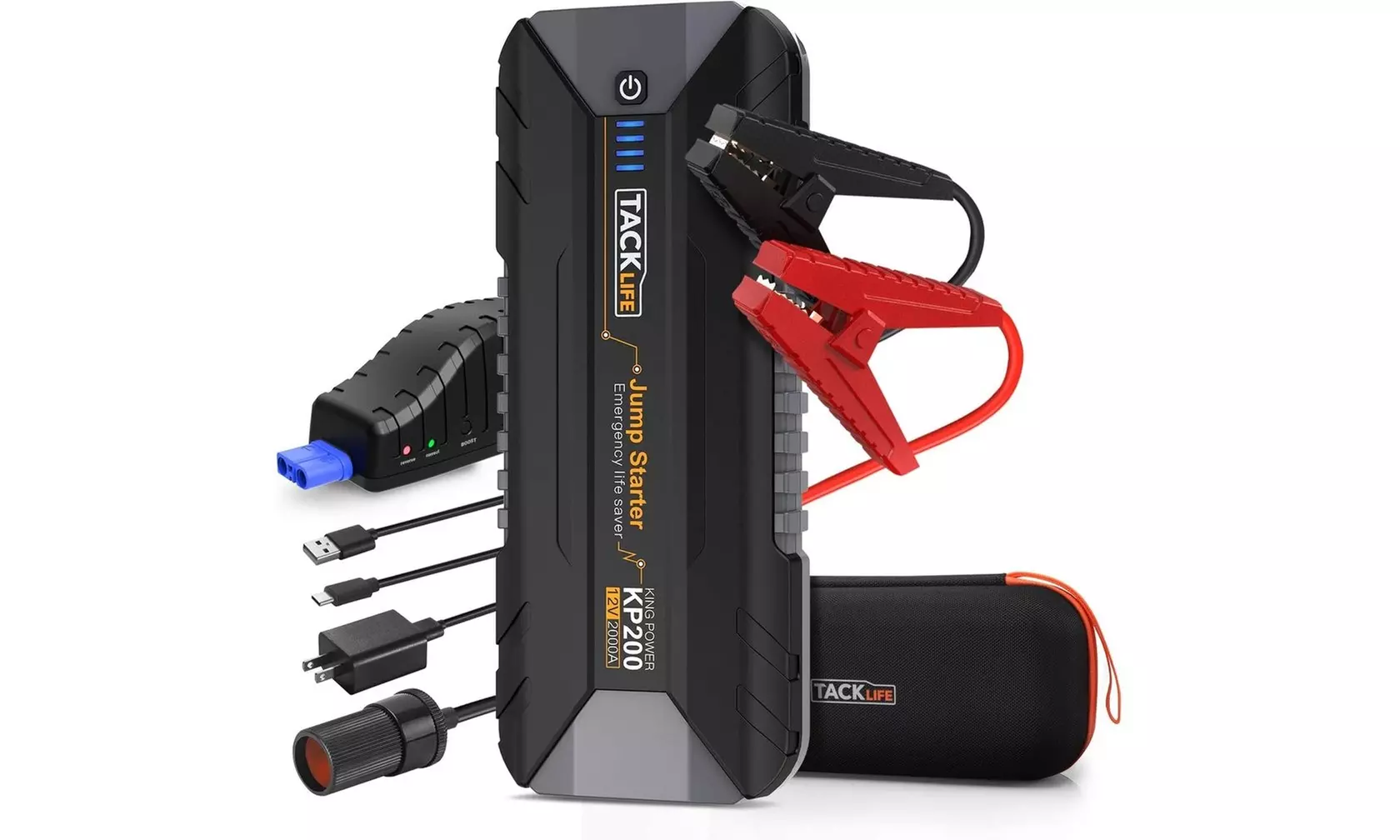 TACKLIFE 2000A Peak Car Jump Starter All Gas and 7L Diesel Engines - Primary Image