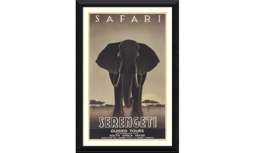 Steve Forney 'Serengeti' Framed Art Print 29x43-in - Primary Image
