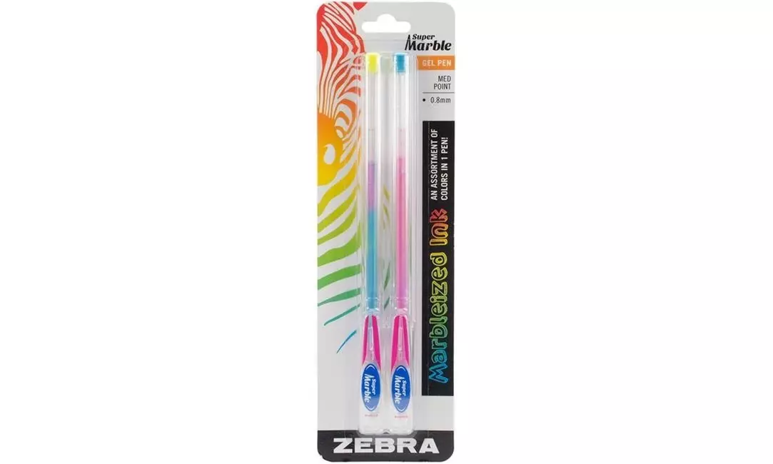 Zebra Pen Z40002 0.8 mm Super Marble Gel Pen Multi Color - Pack of 2 - Primary Image