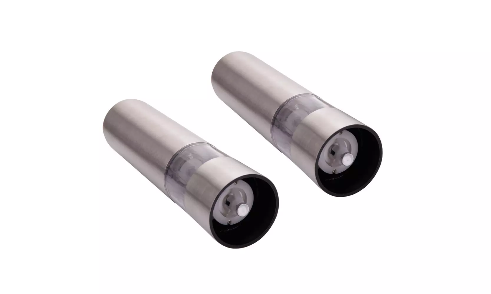 2Psc Kitchen Stainless Automatic Spice Mill Salt Pepper Grinder Sliver - Primary Image