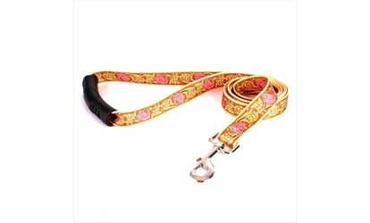 Yellow Dog Design LRP105LD-EZ 3/4 in. x 60 in. Leather Rose Pink EZ-Lead