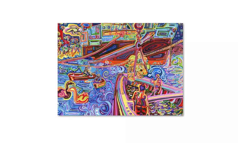 Josh Byer 'Banana Crane' Canvas Art - Primary Image