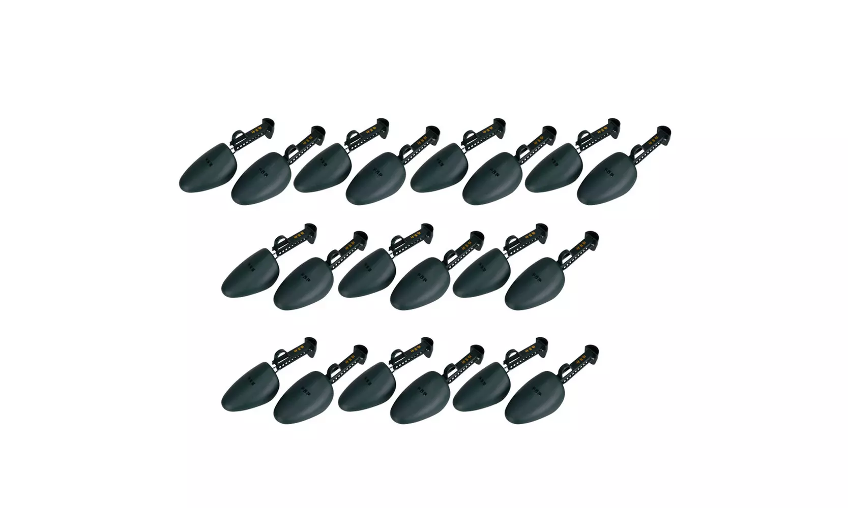 10 pair of Men Practical Green Plastic Shoe Tree Shoe Stretcher - Second Medium