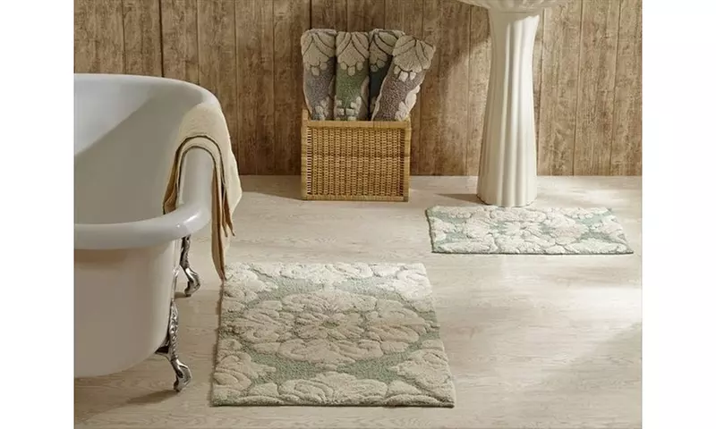 Better Trends 2PC2440SANA Medallion Bathrug Sage & Natural - 24 x 40 in. 2 Piece - Second Medium