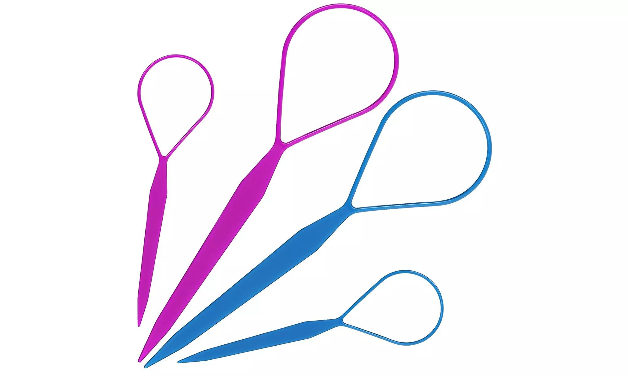 Teenitor 2 Pairs Hair Tail Tools, Hair Braid Accessories Ponytail Maker,French - Primary Image