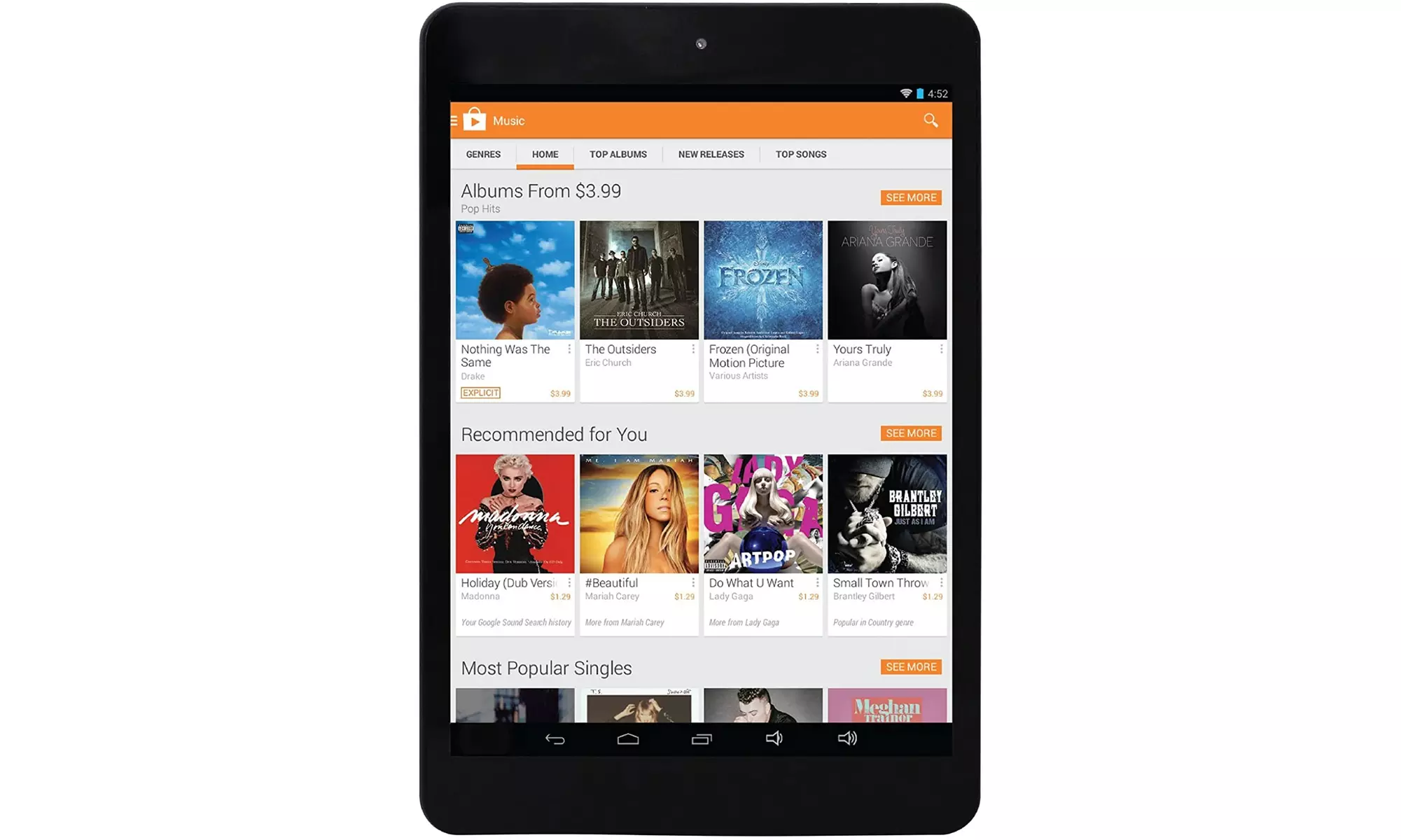 RCA RCT6573W23 8 Apollo 8" 8 GB Android 4.4 Kitkat Tablet (Black) - Refurbished - Primary Image