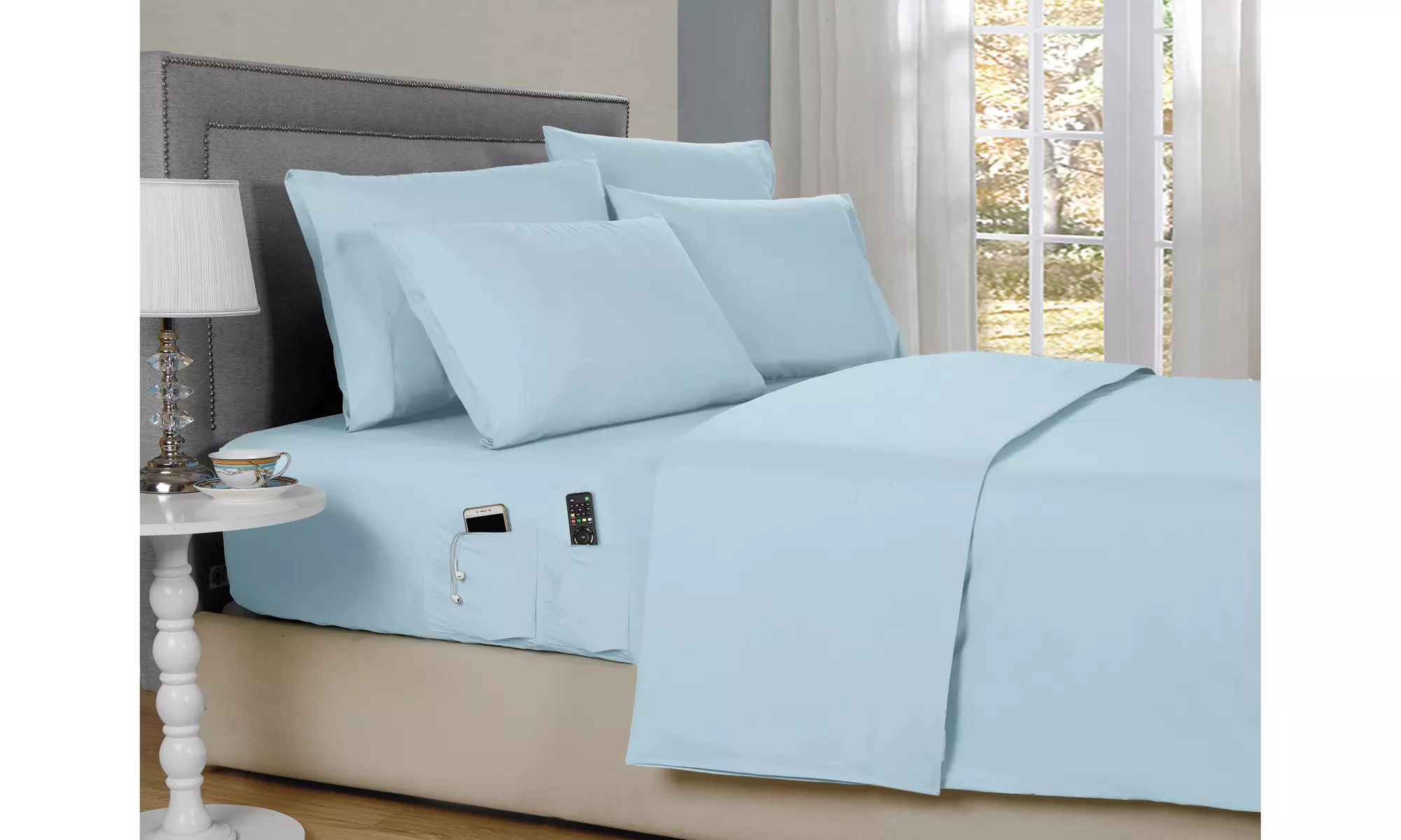 Kathy Ireland 6 Piece Smart Pocket Sheet Set
