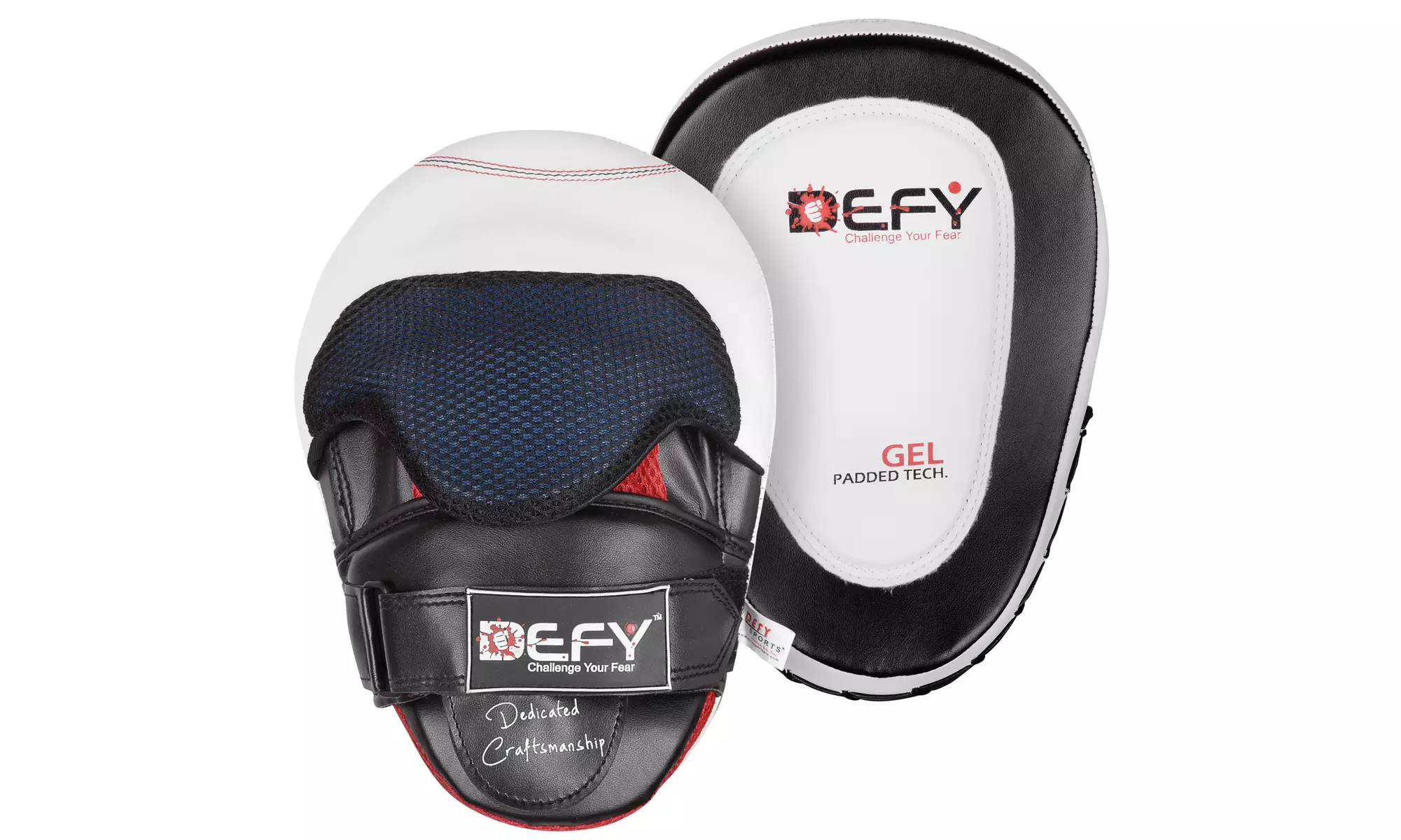 DEFY Gel Padded Punch Mitts Boxing Pads Focus Mitts Punching Pads MMA PAIR - Primary Image