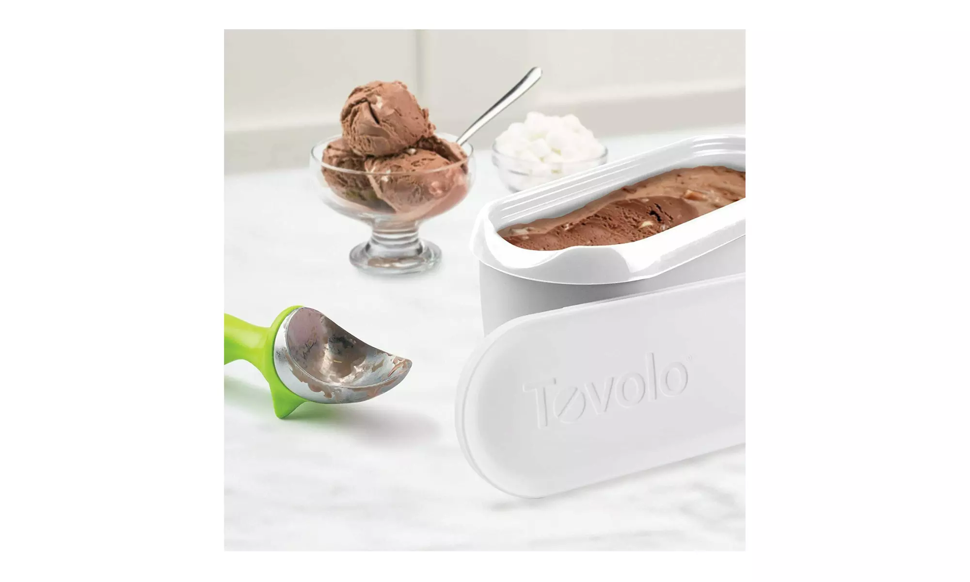 Tovolo Glide-A-Scoop Ice Cream Tub Reusable Container (1.5qt) w/ Ice Cream Scoop - Second Medium