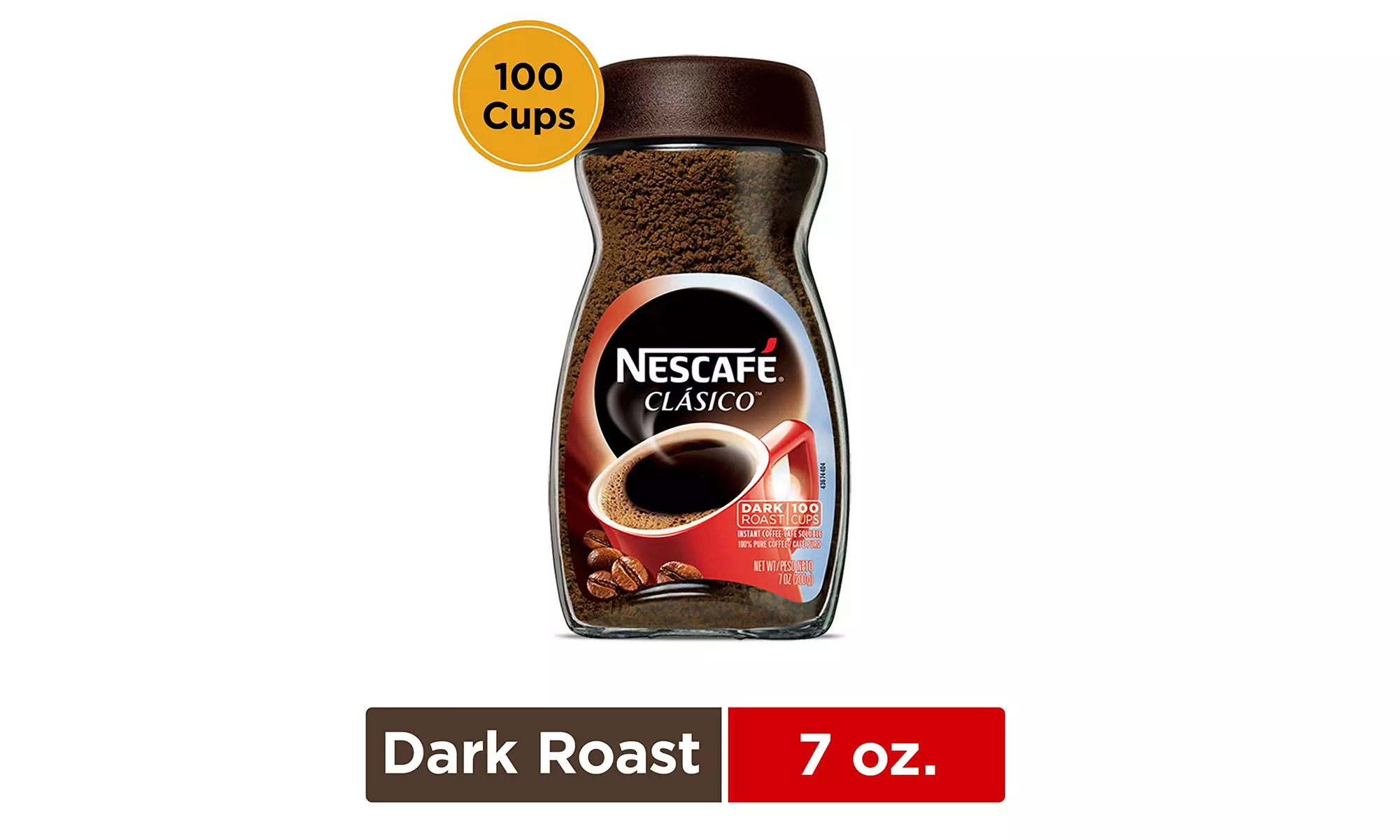 NESCAFE CLASICO Dark Roast Instant Coffee 7 Ounce - Primary Image