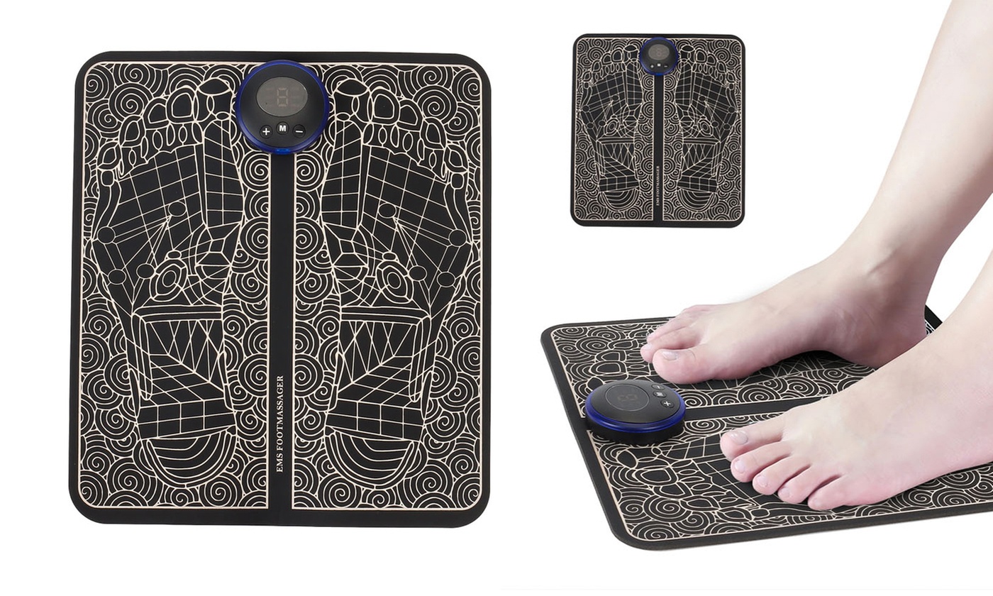 Electric Foot Massager Leg Reshaping Pad Feet Muscle Stimulator Mat