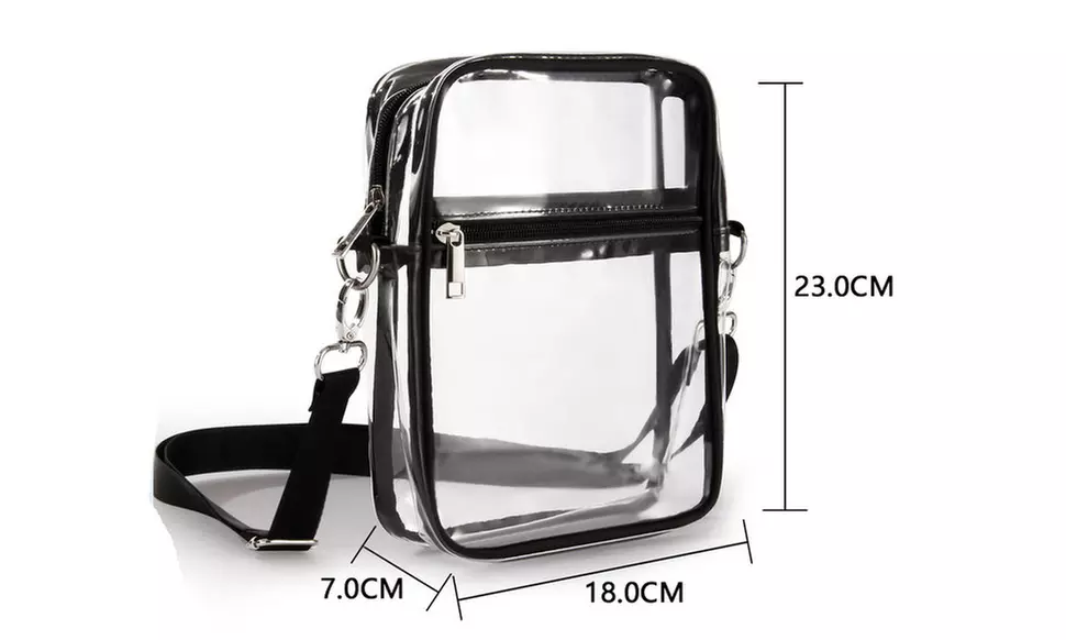 Clear Crossbody Bag Stadium Approved Messenger Shoulder Bag