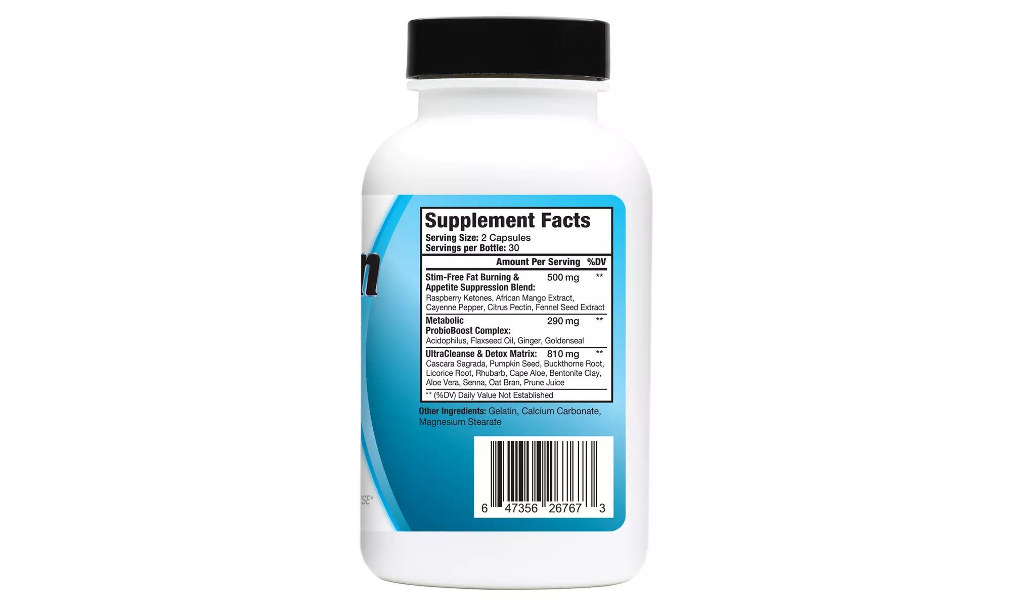 Atrafen Pro 3 Stimulant Free Fat Burner & Cleanse with Probiotics. 3 Pack - Second Medium