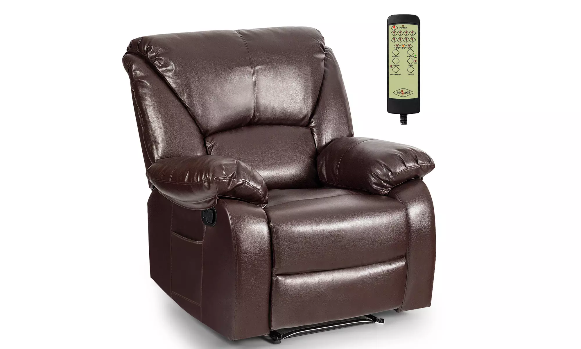 Costway 8 Point Massage Recliner Chair Sofa Lounge - Primary Image