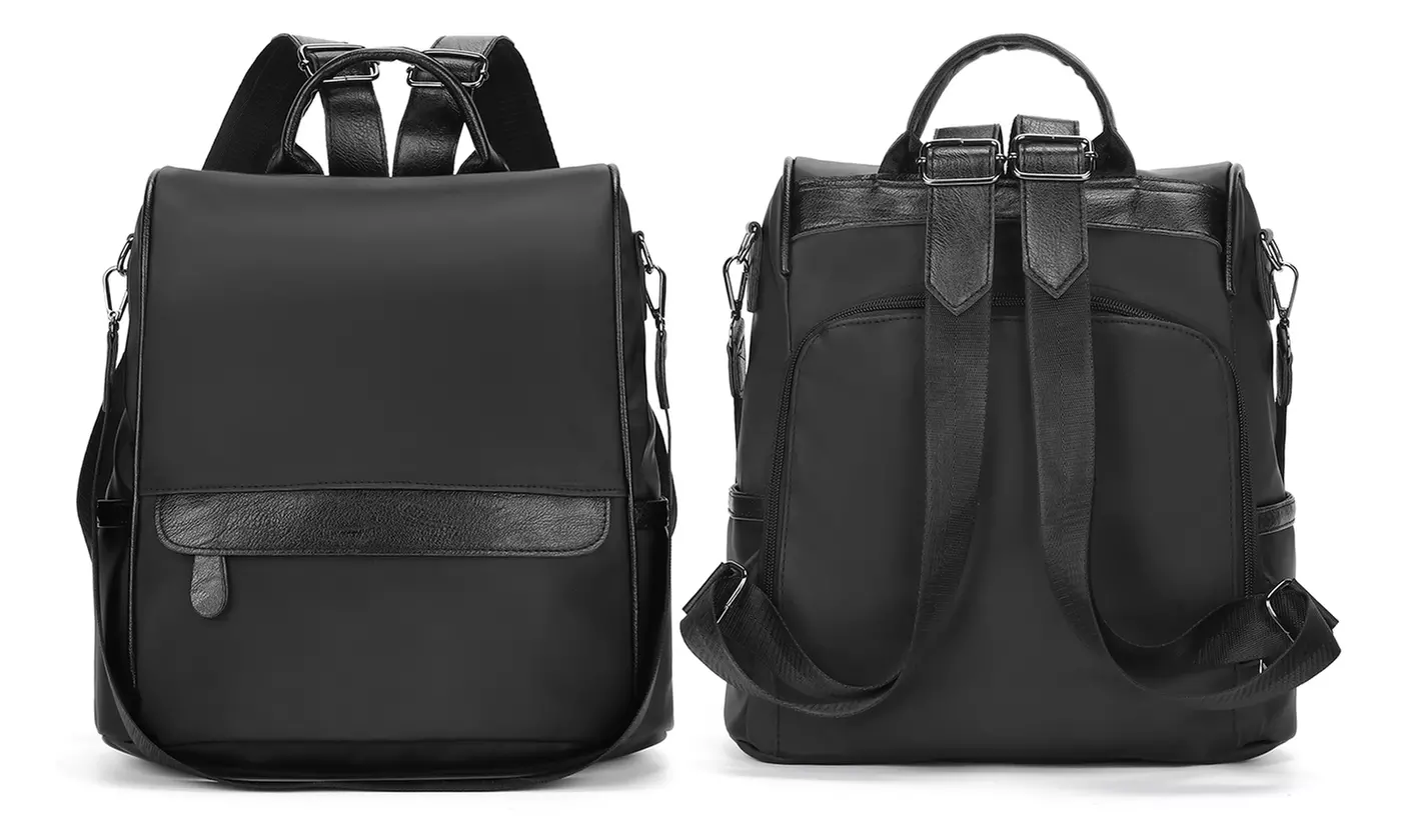 Women's Waterproof Anti-theft Adjustable Back Strap Backpack 