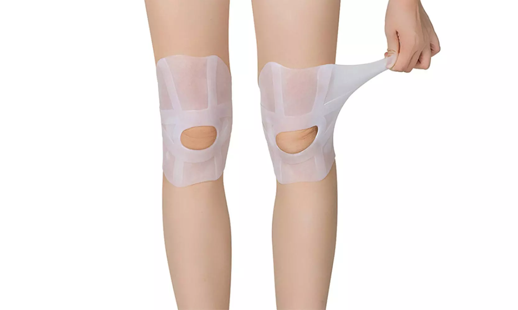 Unisex Knee Support Compression Gel Braces (1-Pair) - Second Medium