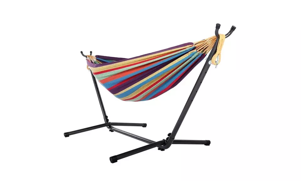 2 Person Weaved Hammock With Stand And Carrying Case - Second Medium
