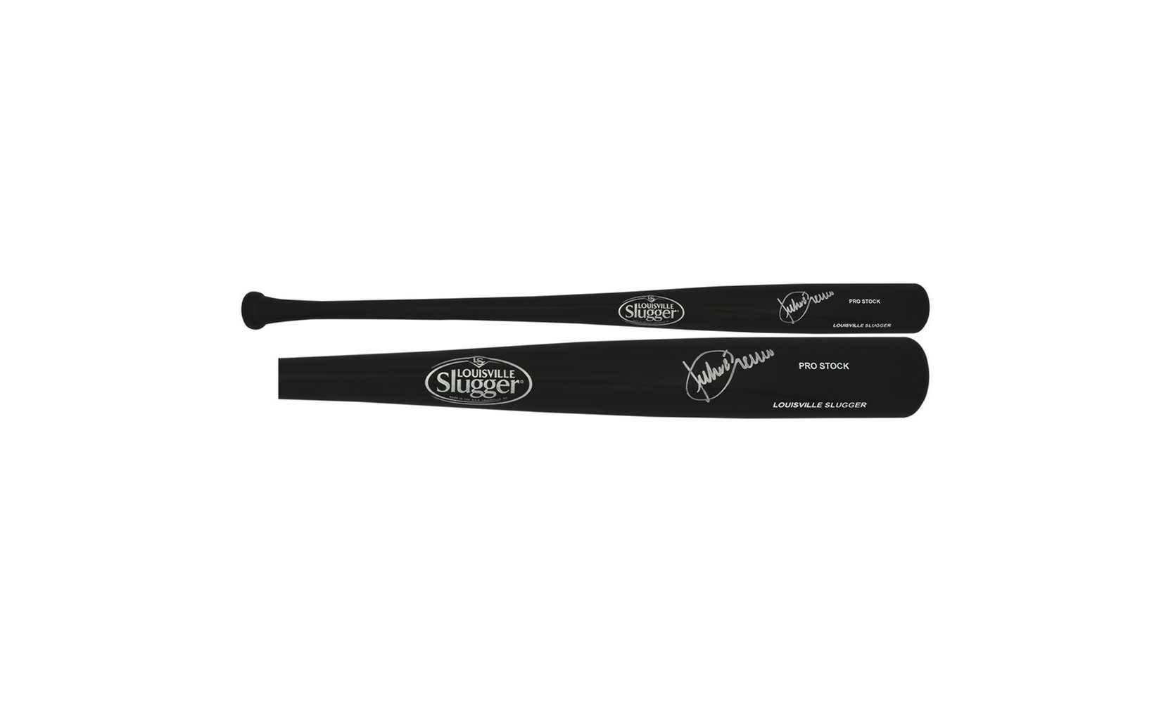 Julio Franco Signed Louisville Slugger Pro Stock Black Baseball Bat