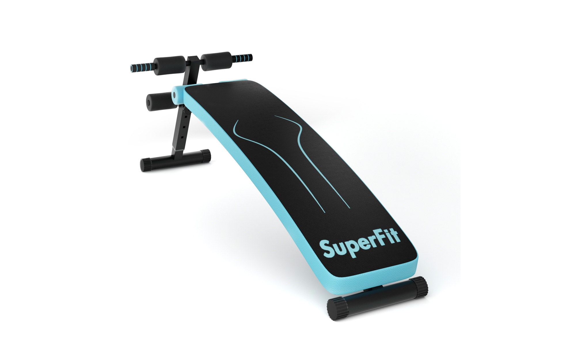 SuperFit Folding Weight Bench Adjustable Sit-up Board Workout Slant Bench