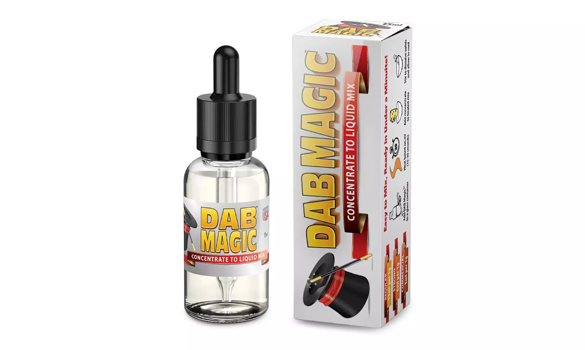 The Vape Co. DAB Magic Concentrate to Liquid Mix (Strawberry Flavor, 15ml) - Primary Image